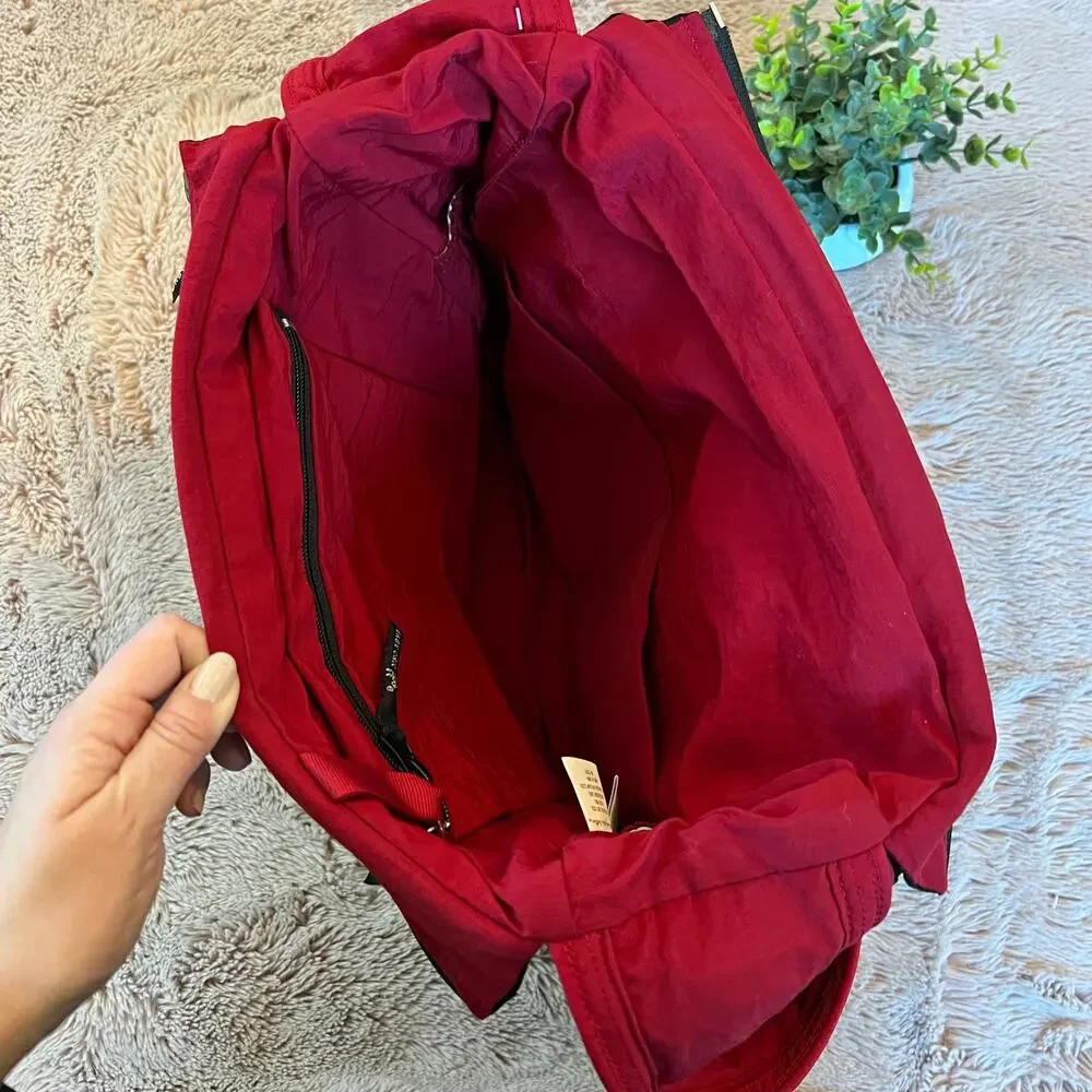 NWT Petunia Pickle Bottom Red and Black Diaper Shoulder Crossbody Bag
